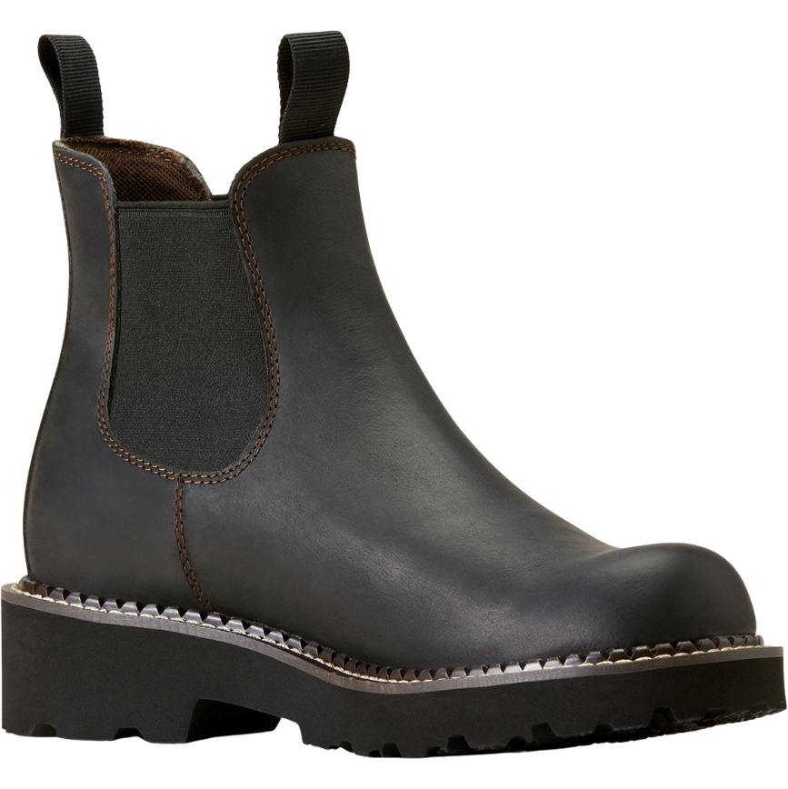 2025 Ariat Fatbaby Chelsea Botte De Style Western 10046894 - Black Deertan